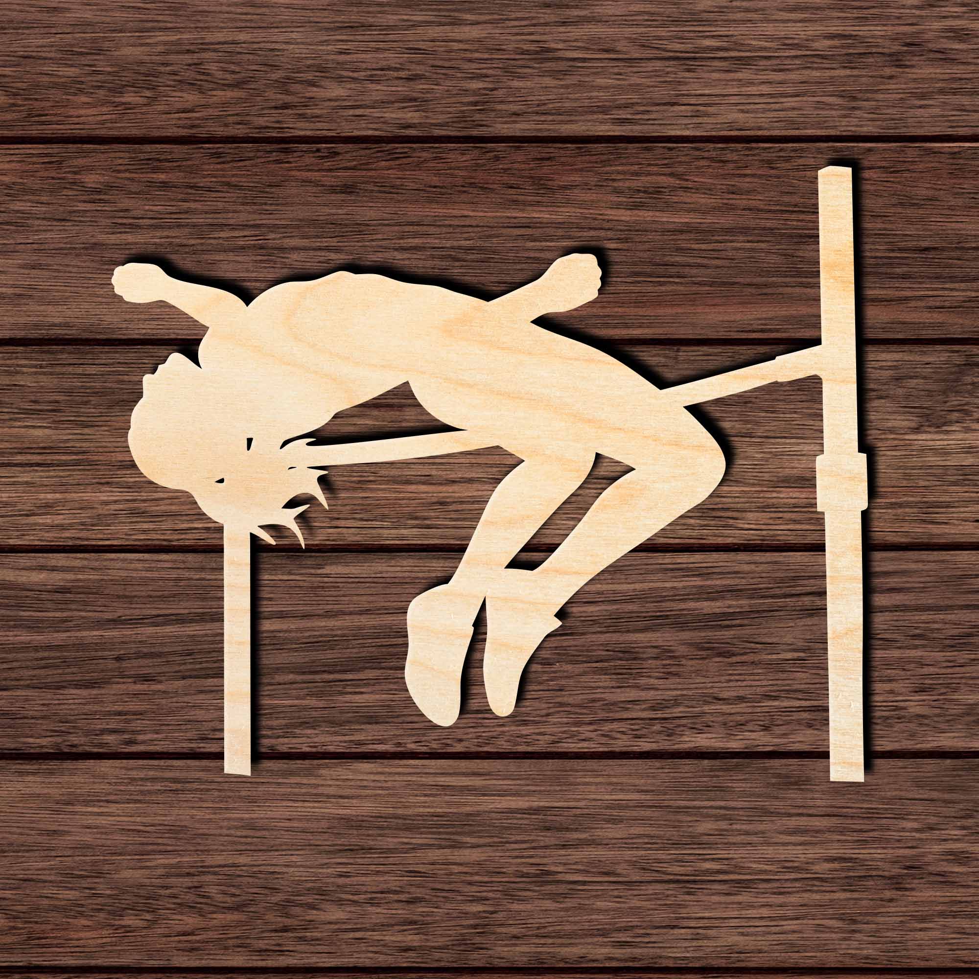 Female High Jump 002 Shape Cutout
