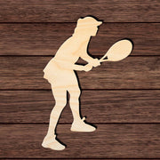 Female Tennis Player 002 Shape Cutout