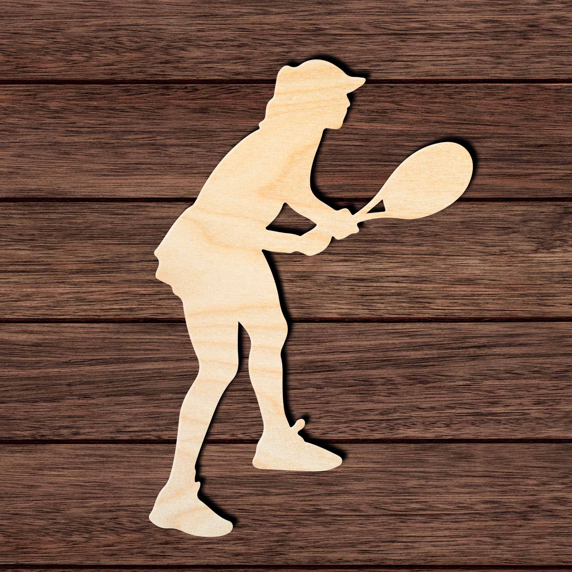 Female Tennis Player 002 Shape Cutout
