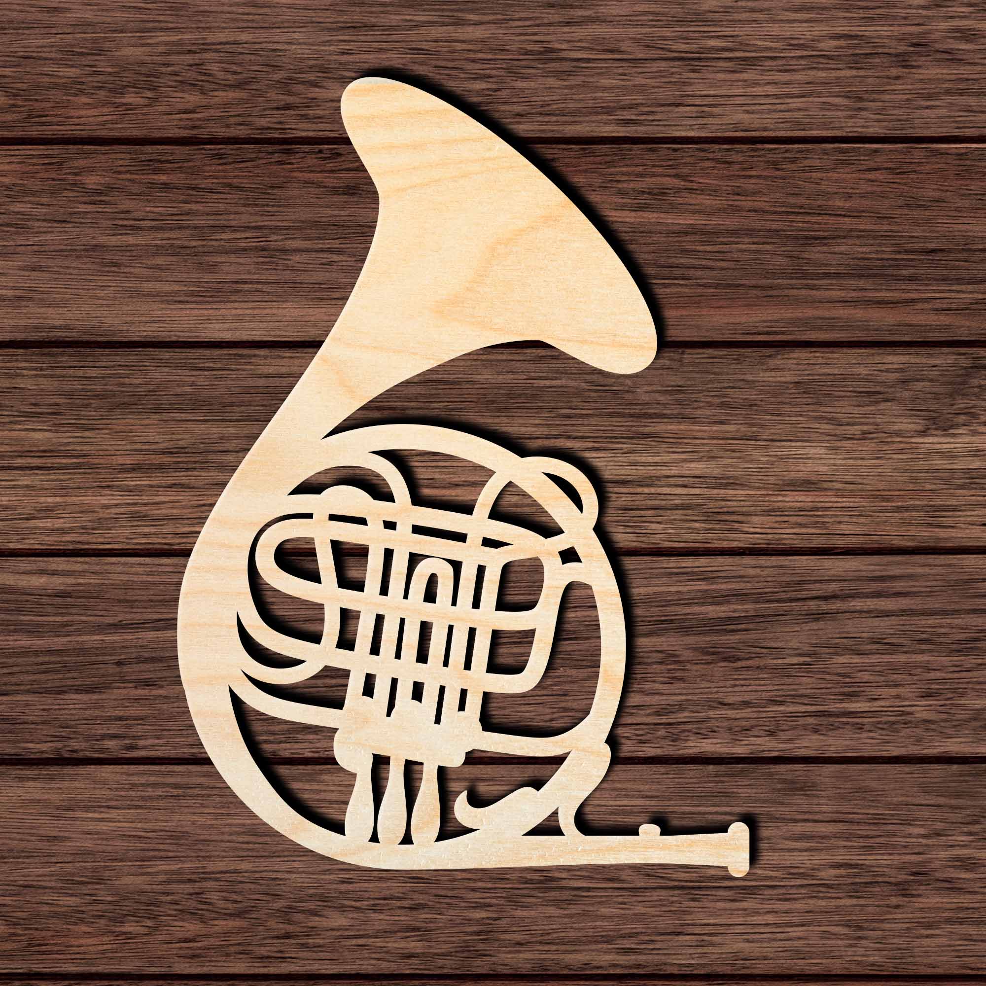 French Horn 001 -  Shape Cutout