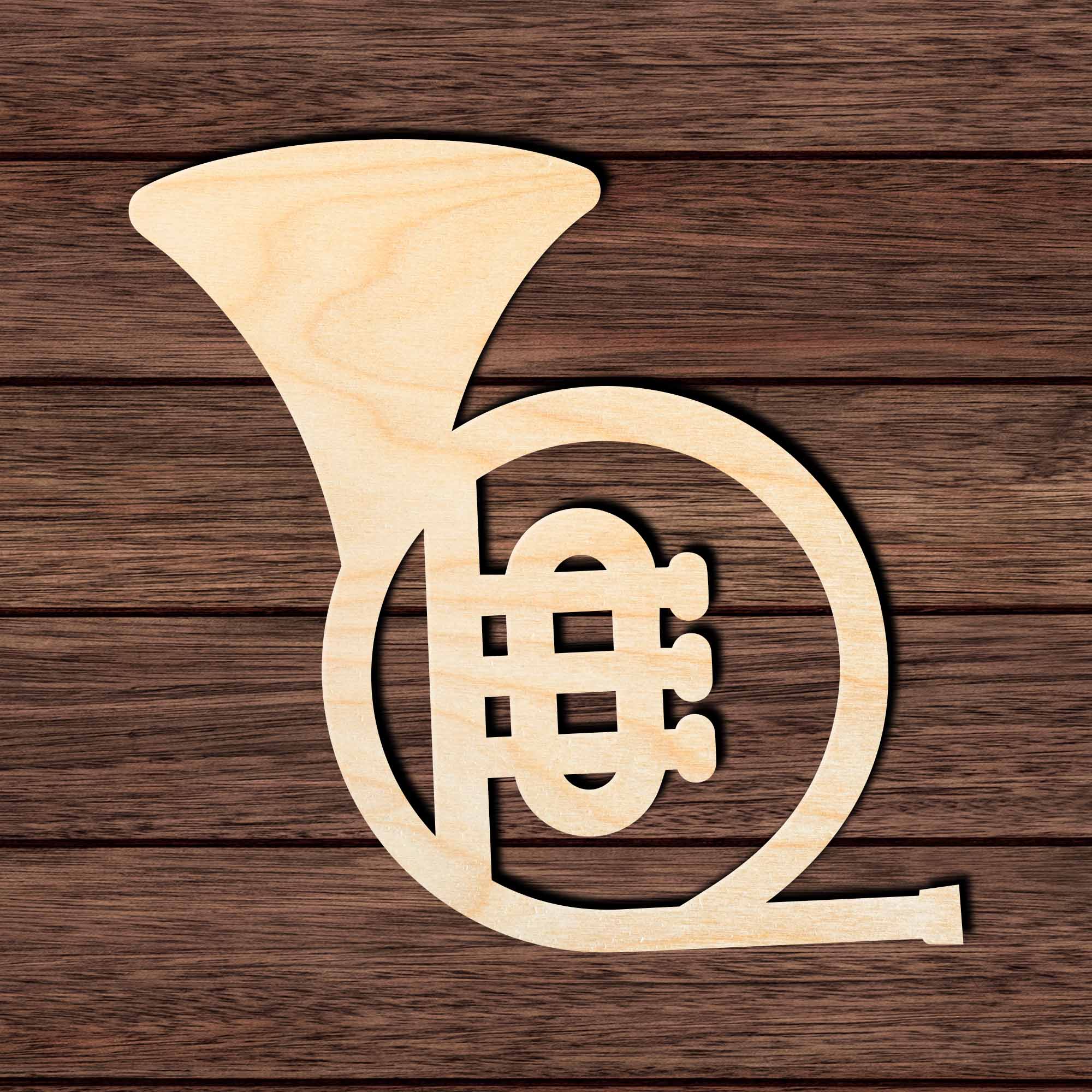 French Horn 002 -  Shape Cutout