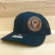 Generation X Skull Hat Headwear Signature Custom Works Black Hat with Rawhide Patch 