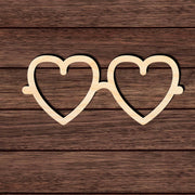 Glasses 007 Heart Shape Cutout