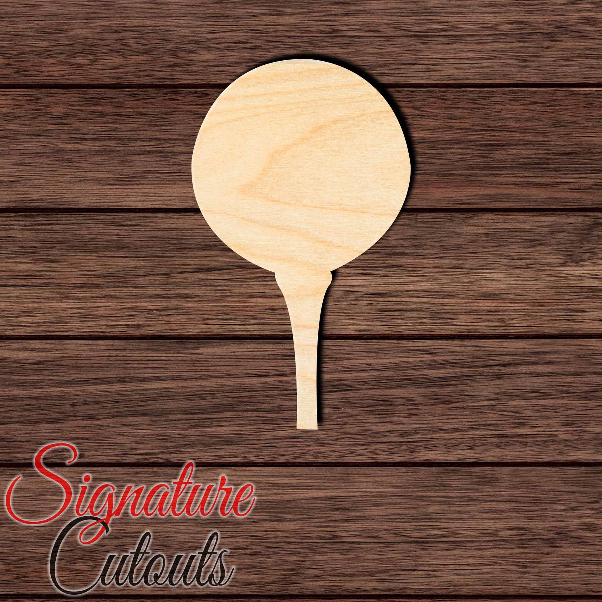 Golf Ball with Tee Shape Cutout Craft Shapes & Bases Signature Cutouts 