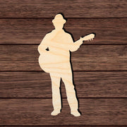 Guitar Player 002 Shape Cutout Craft Shapes & Bases Signature Cutouts 