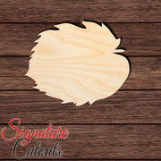 Hazel Leaf Shape Cutout in Wood Craft Shapes & Bases Signature Cutouts 