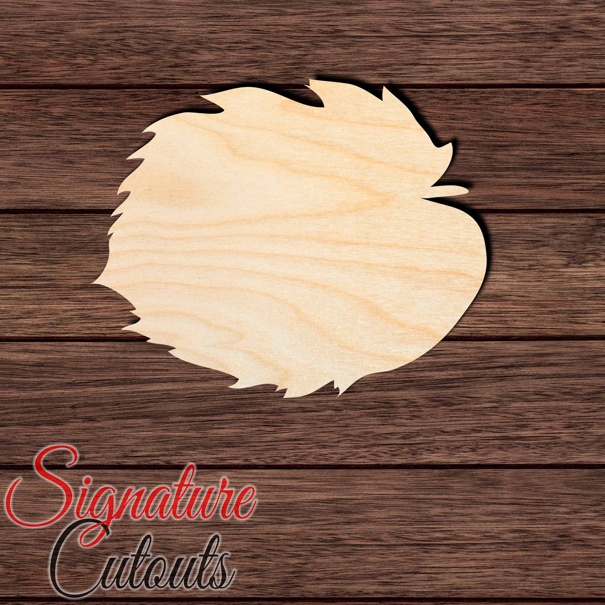 Hazel Leaf Shape Cutout in Wood Craft Shapes & Bases Signature Cutouts 