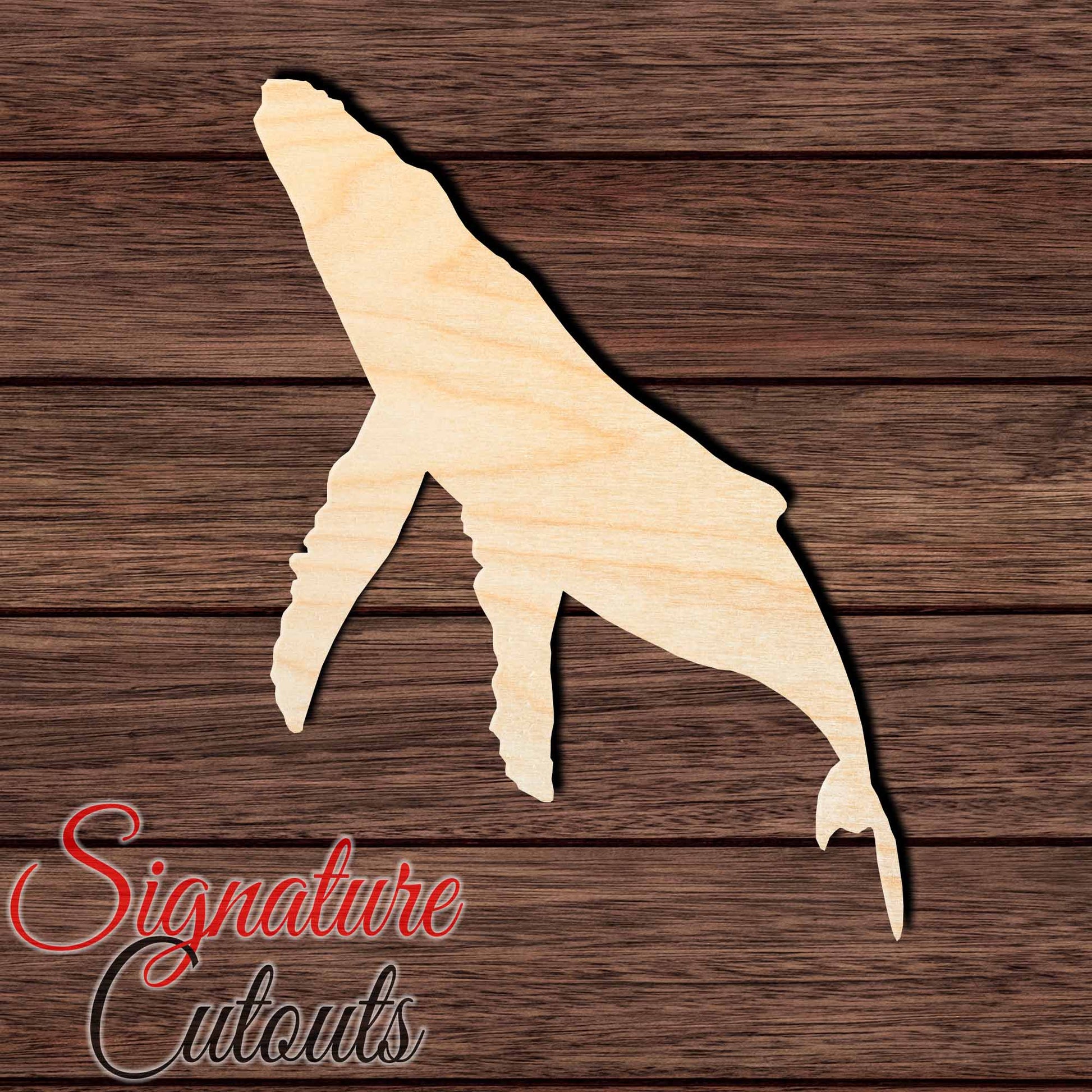 Humpback Whale 002 Shape Cutout Craft Shapes & Bases Signature Cutouts 