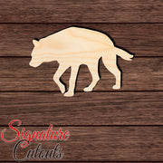 Hyena 001 Shape Cutout in Wood Craft Shapes & Bases Signature Cutouts 