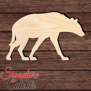 Hyena 003 Shape Cutout in Wood Craft Shapes & Bases Signature Cutouts 