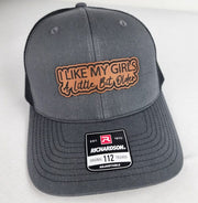 "I Like My Girls a Little Bit Older" – Engraved Leather Patch Hat Signature Custom Works 
