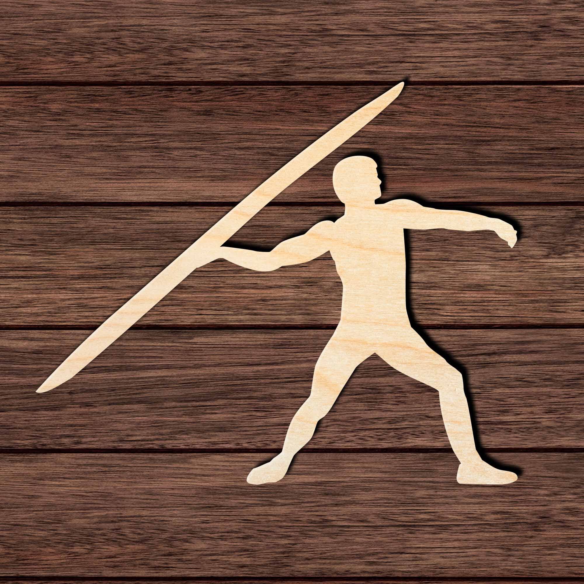 Javelin Throw 002 Shape Cutout Craft Shapes & Bases Signature Cutouts 