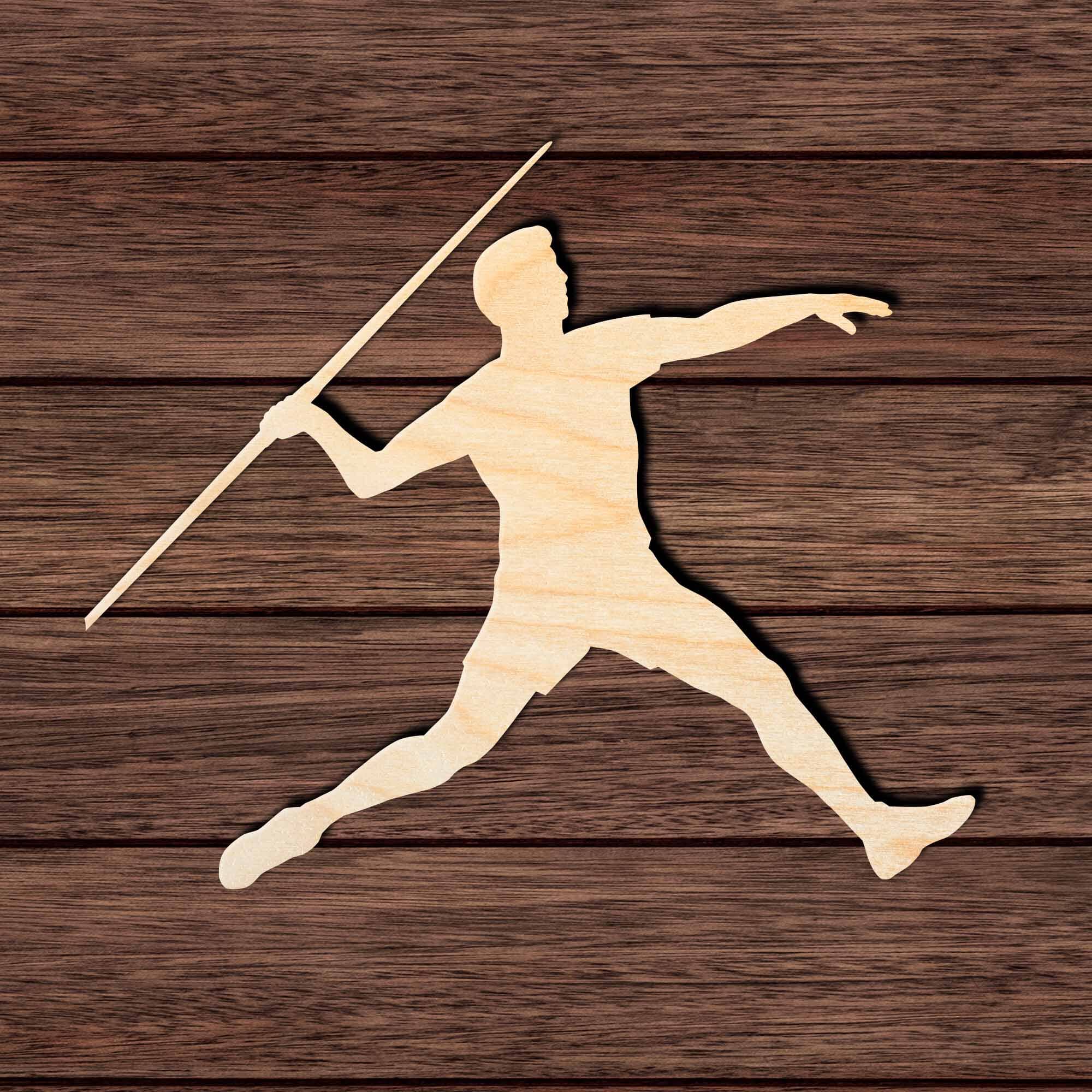 Javelin Throw 003 Shape Cutout Craft Shapes & Bases Signature Cutouts 