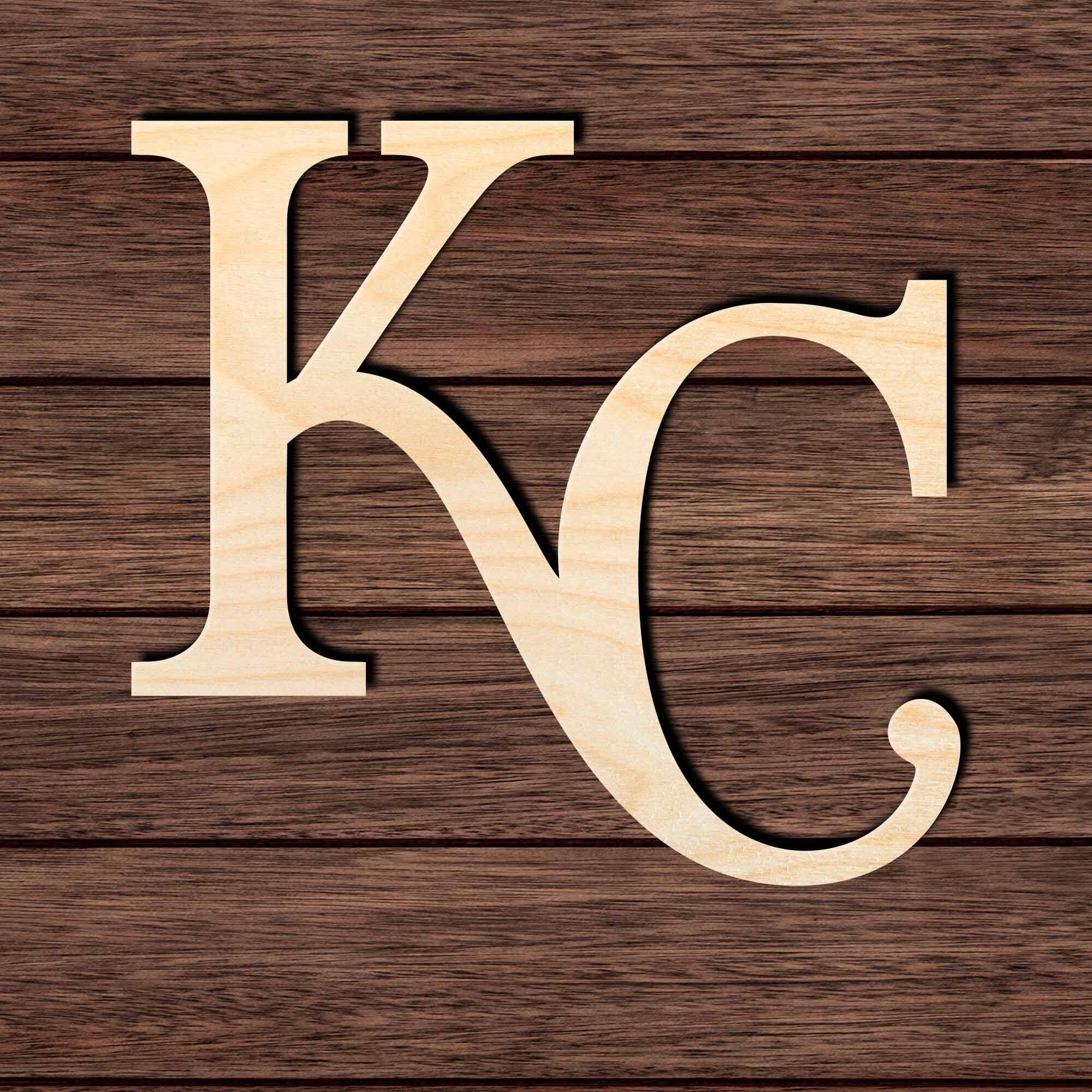 Kansas Baseball 001 Shape Cutout in Wood Craft Shapes & Bases Signature Cutouts 
