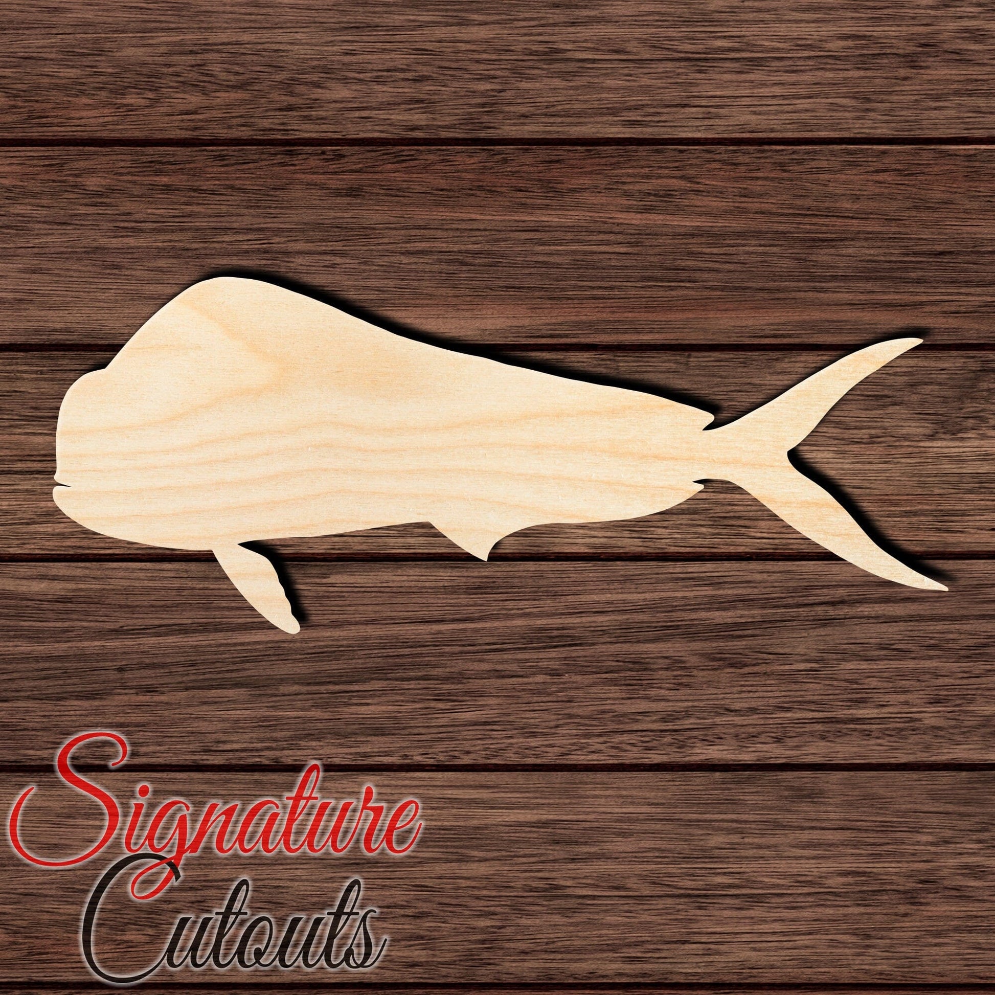 Mahi Mahi 003 Shape Cutout Craft Shapes & Bases Signature Cutouts 