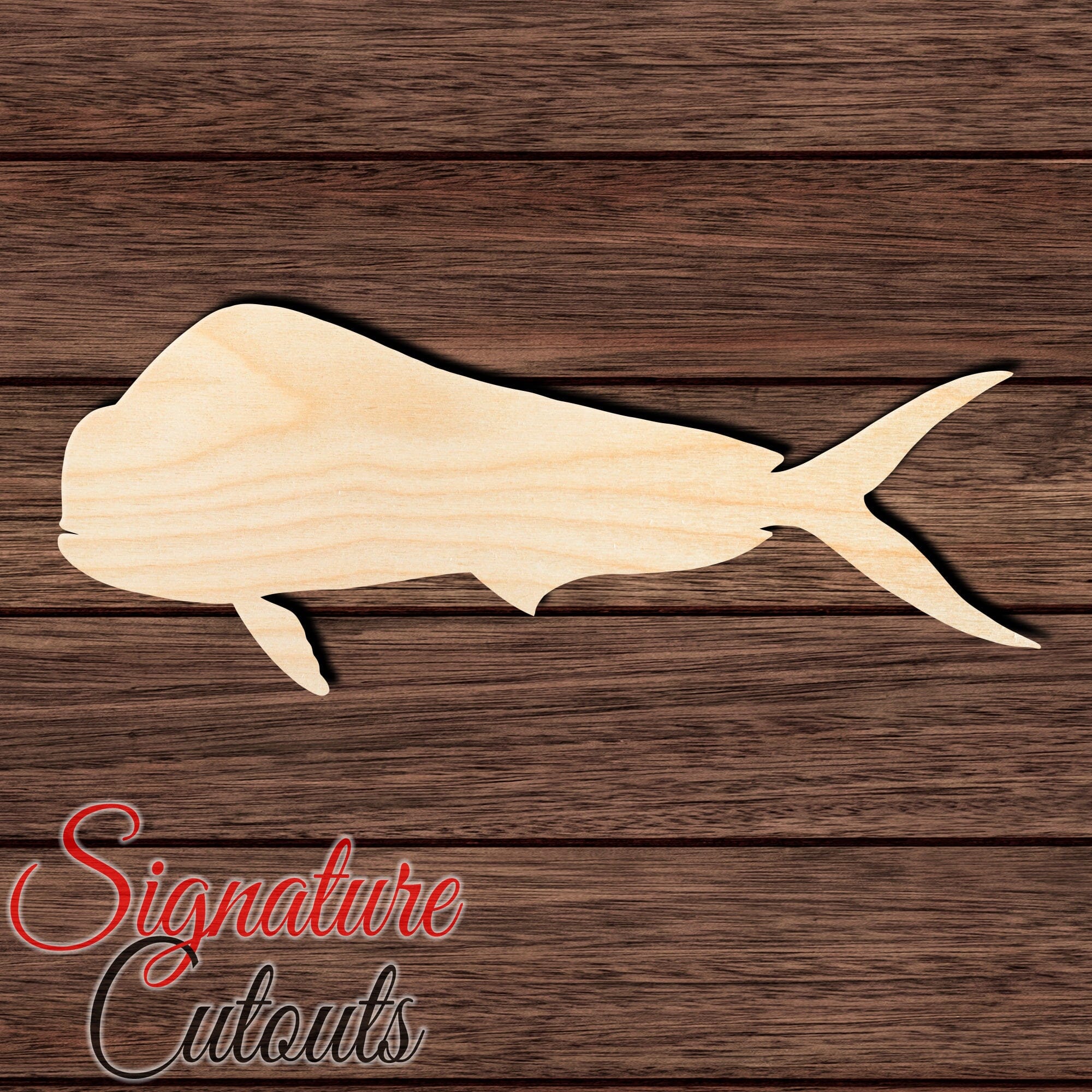 Mahi Mahi 003 Shape Cutout Craft Shapes & Bases Signature Cutouts 