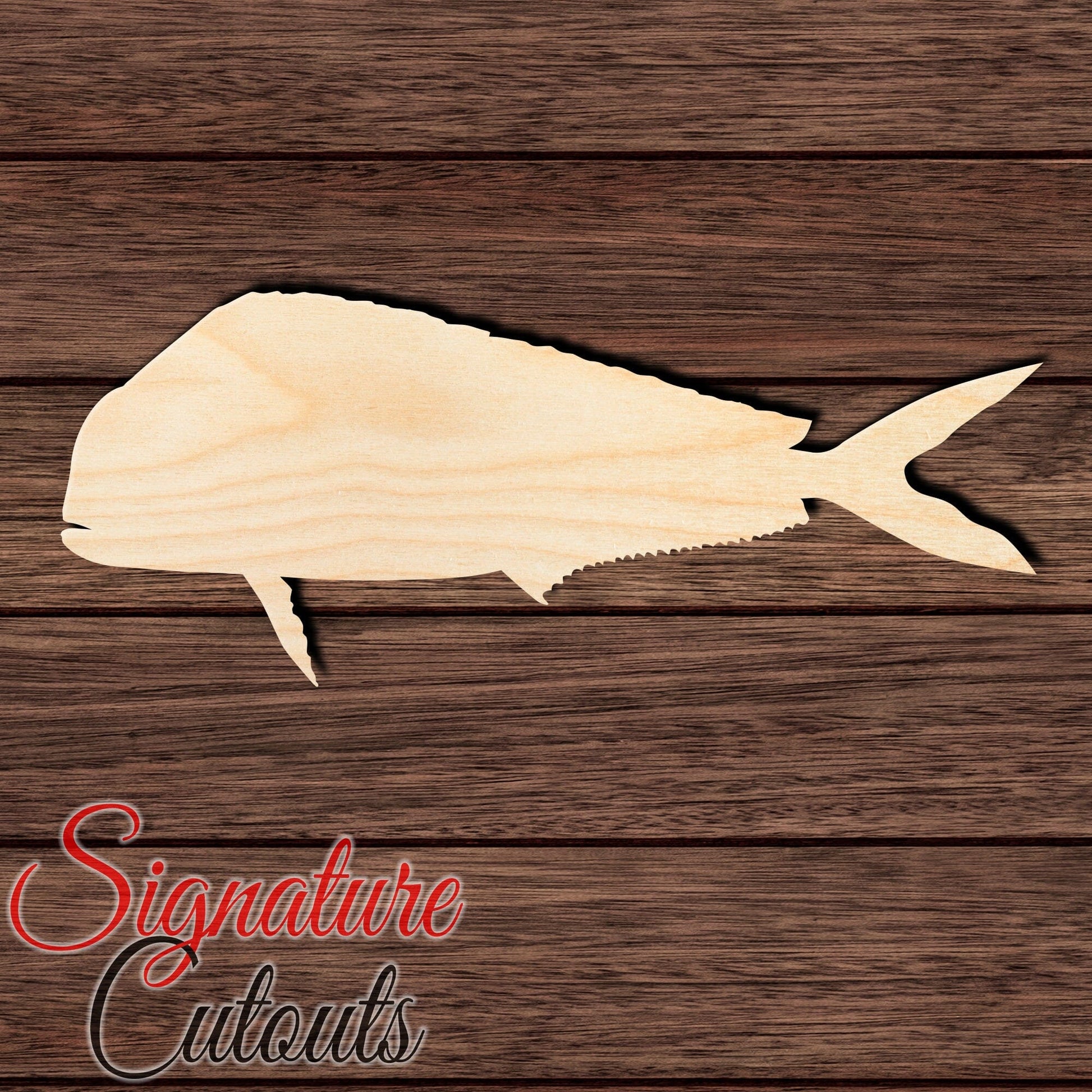 Mahi Mahi 004 Shape Cutout Craft Shapes & Bases Signature Cutouts 