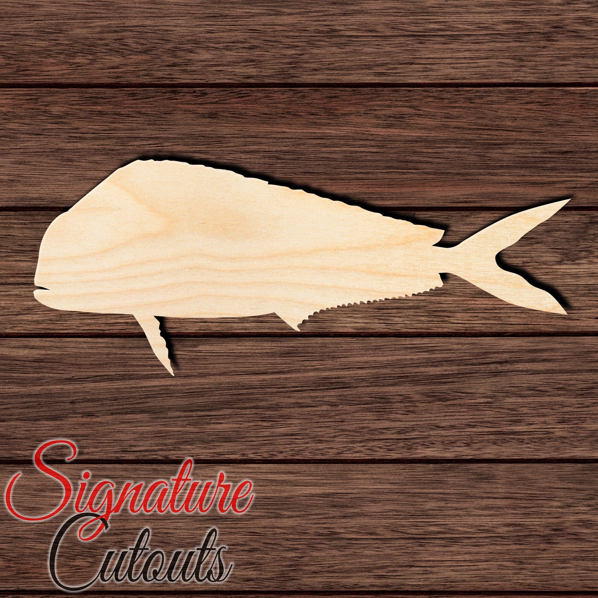 Mahi Mahi 004 Shape Cutout Craft Shapes & Bases Signature Cutouts 