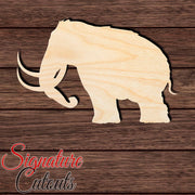 Mammoth 001 Shape Cutout in Wood Craft Shapes & Bases Signature Cutouts 