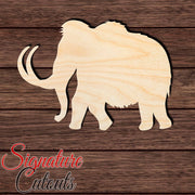 Mammoth 004 Shape Cutout in Wood Craft Shapes & Bases Signature Cutouts 