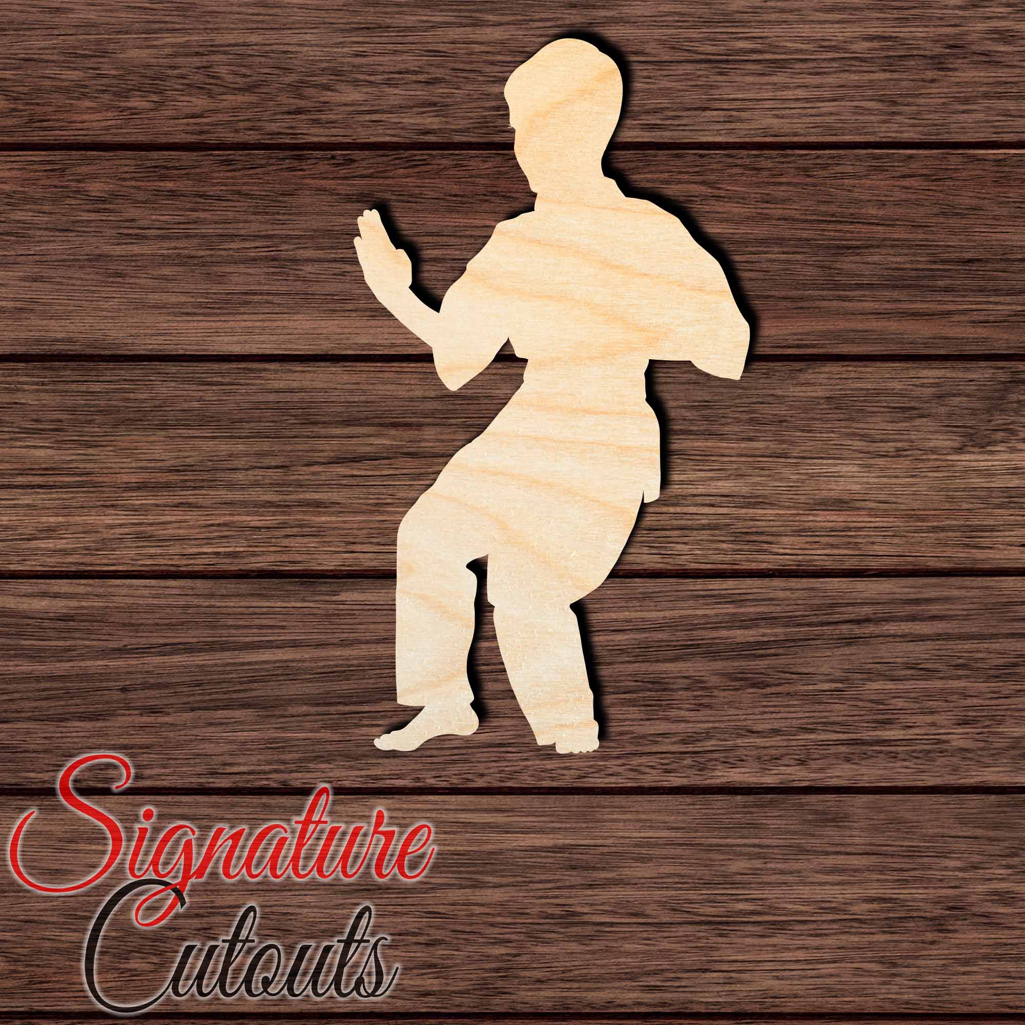 Martial Arts 003 Shape Cutout in Wood Craft Shapes & Bases Signature Cutouts 