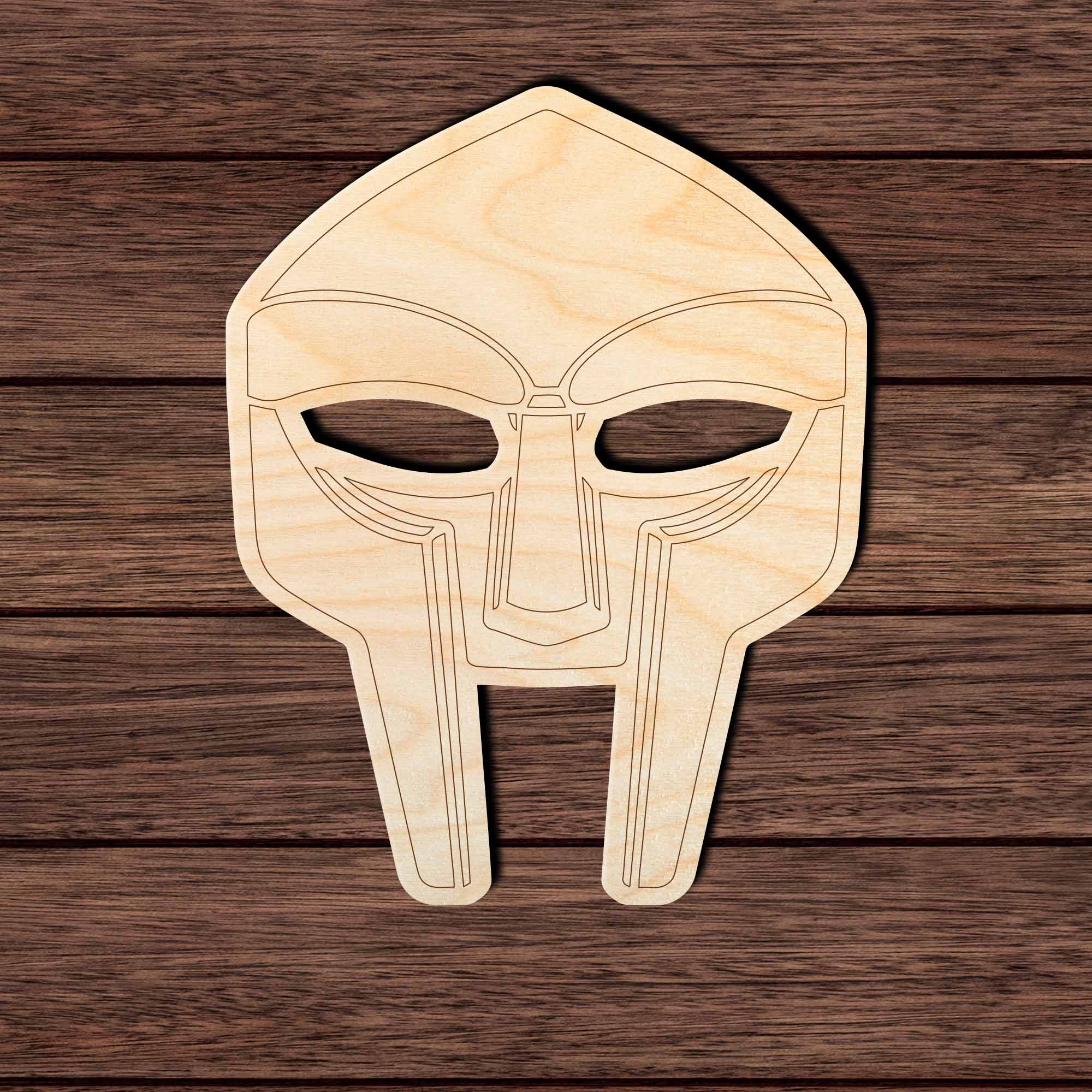 MF Doom Mask 001 Shape Cutout Craft Shapes & Bases Signature Cutouts 