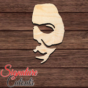 Michael Myers Half Face Shape Cutout Craft Shapes & Bases Signature Cutouts 