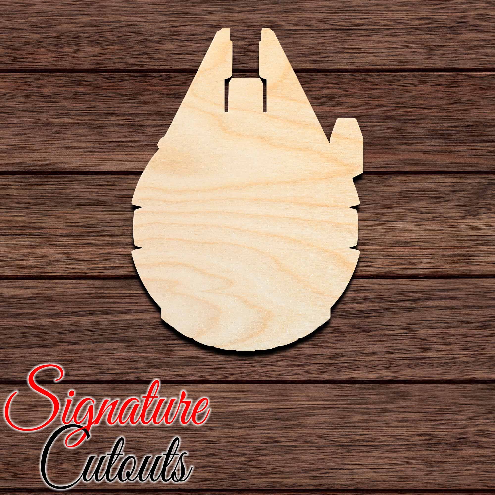 Millennium Falcon 001 Shape Cutout Craft Shapes & Bases Signature Cutouts 
