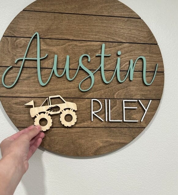 Monster Truck 003 Shape Cutout Craft Shapes & Bases Signature Cutouts 