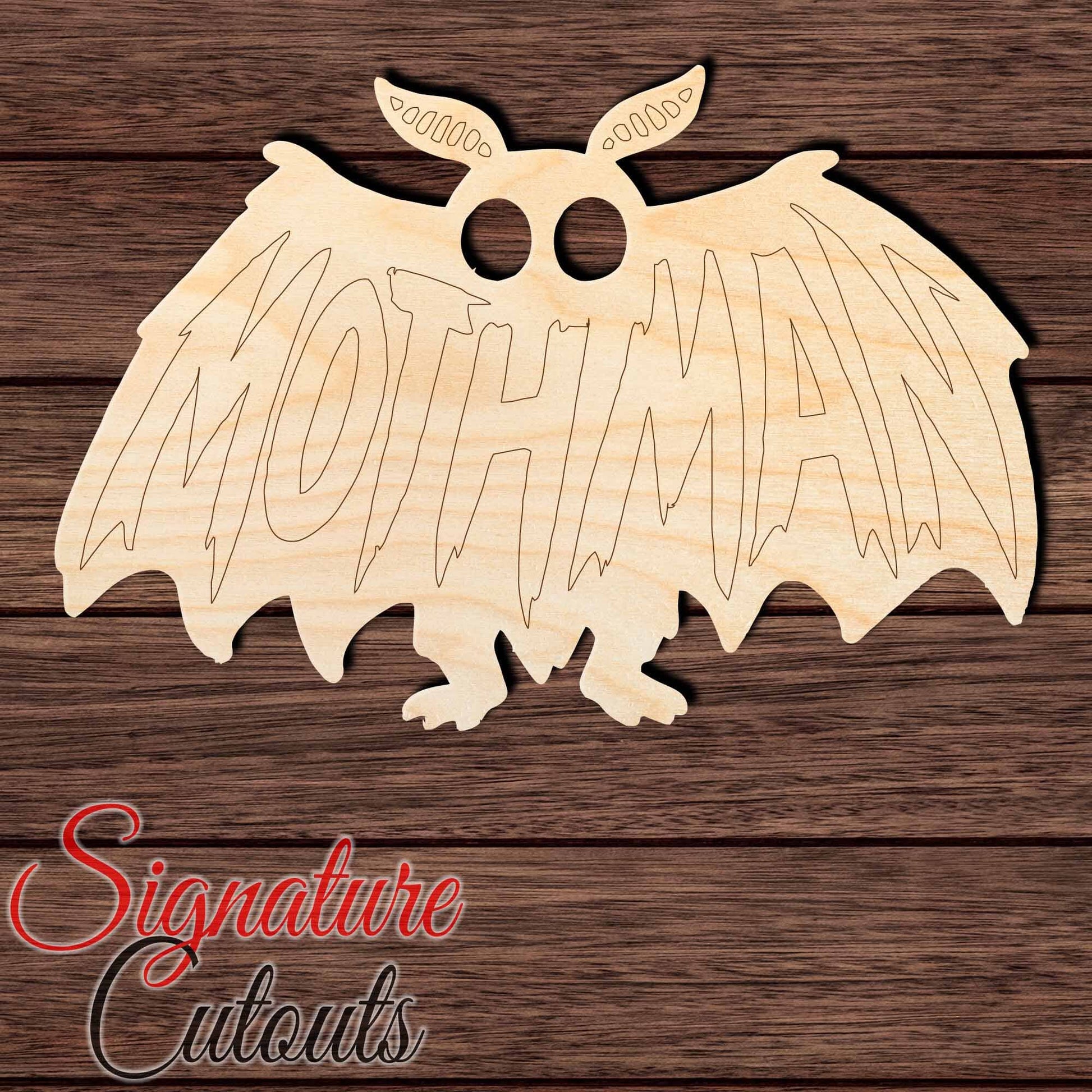 Mothman 001 Shape Cutout Craft Shapes & Bases Signature Cutouts 