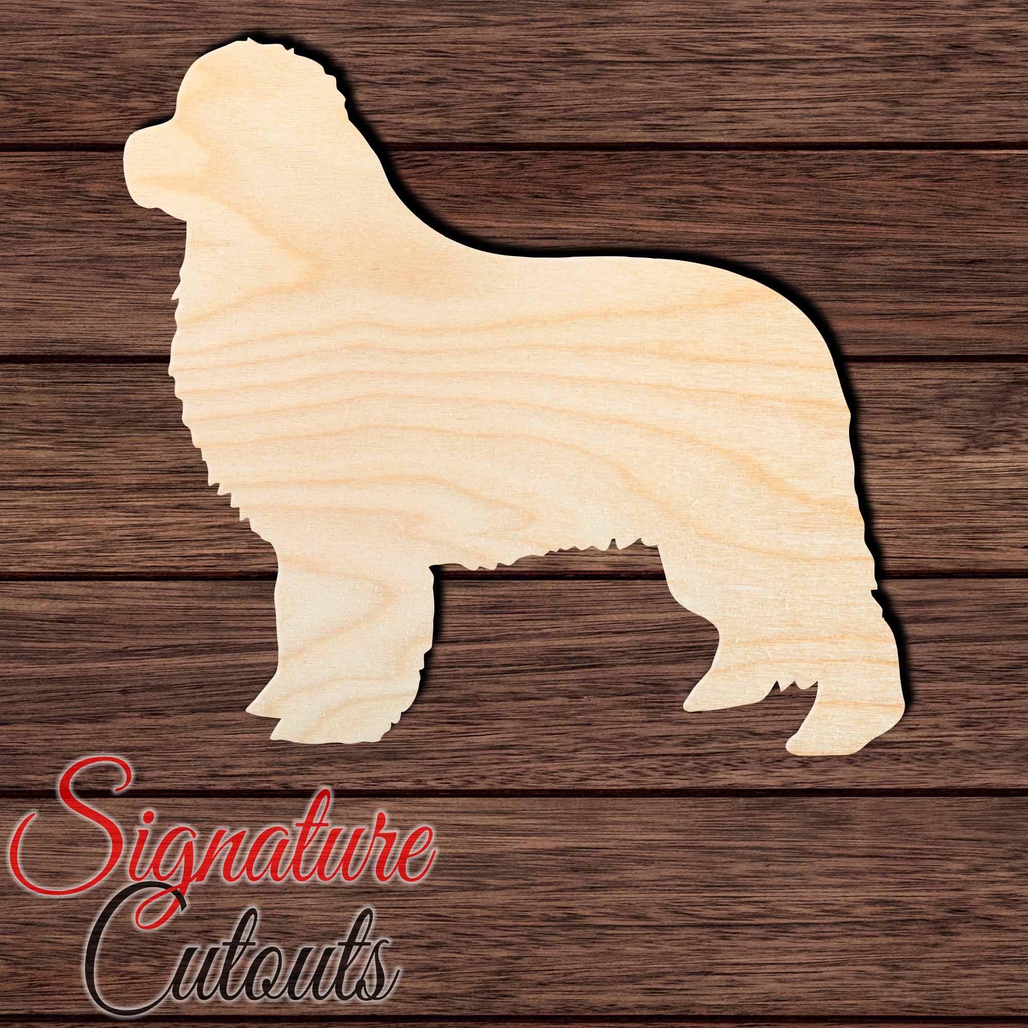 Newfoundland 005 Shape Cutout in Wood Craft Shapes & Bases Signature Cutouts 
