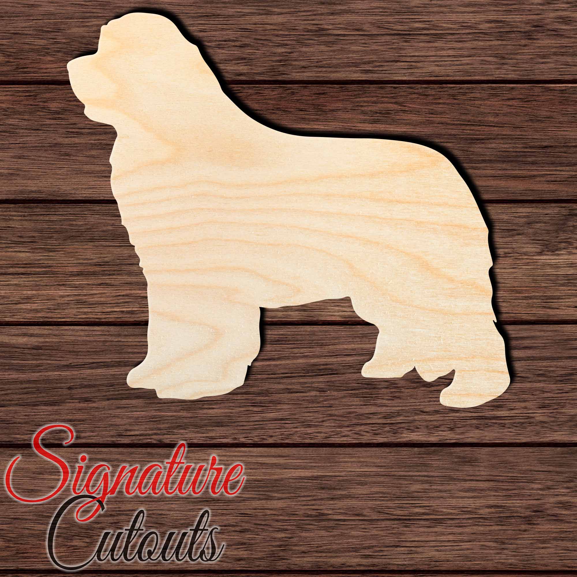 Newfoundland 008 Shape Cutout in Wood Craft Shapes & Bases Signature Cutouts 