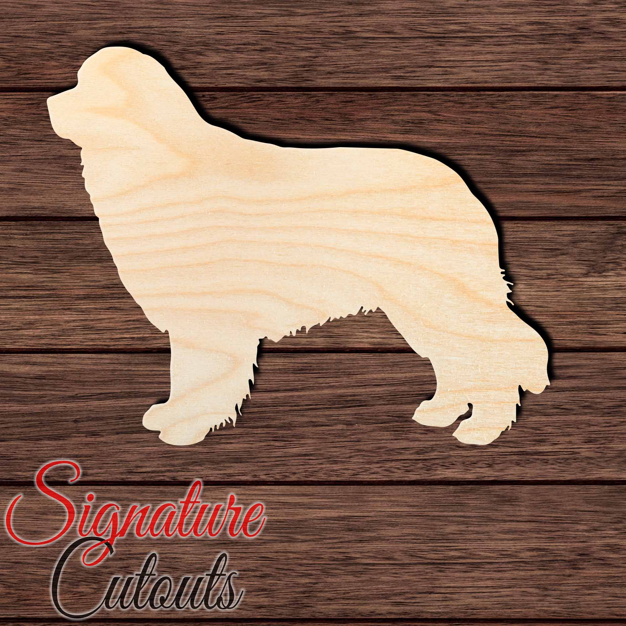 Newfoundland 009 Shape Cutout in Wood Craft Shapes & Bases Signature Cutouts 