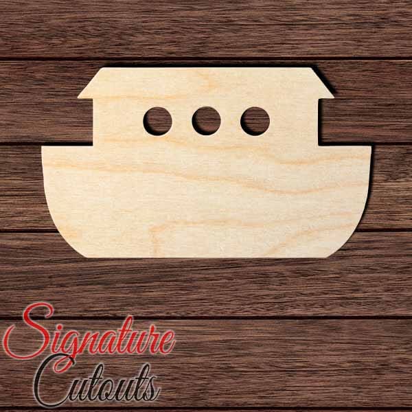 Noah Ark 001 Shape Cutout in Wood Craft Shapes & Bases Signature Cutouts 