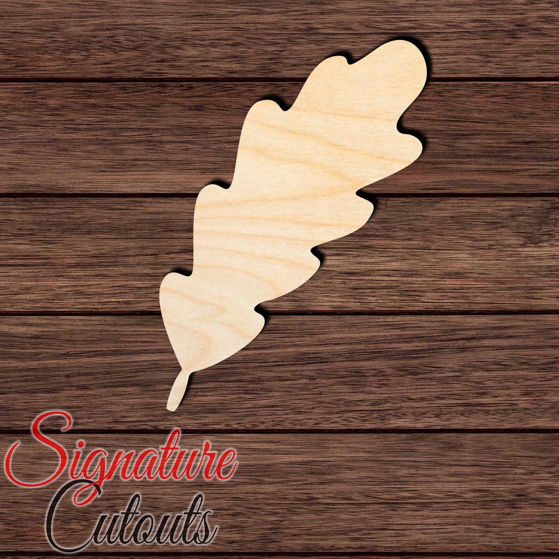 Oak Leaf 002 Shape Cutout in Wood Craft Shapes & Bases Signature Cutouts 