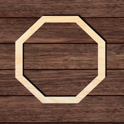 Octagon Outline Shape Cutout