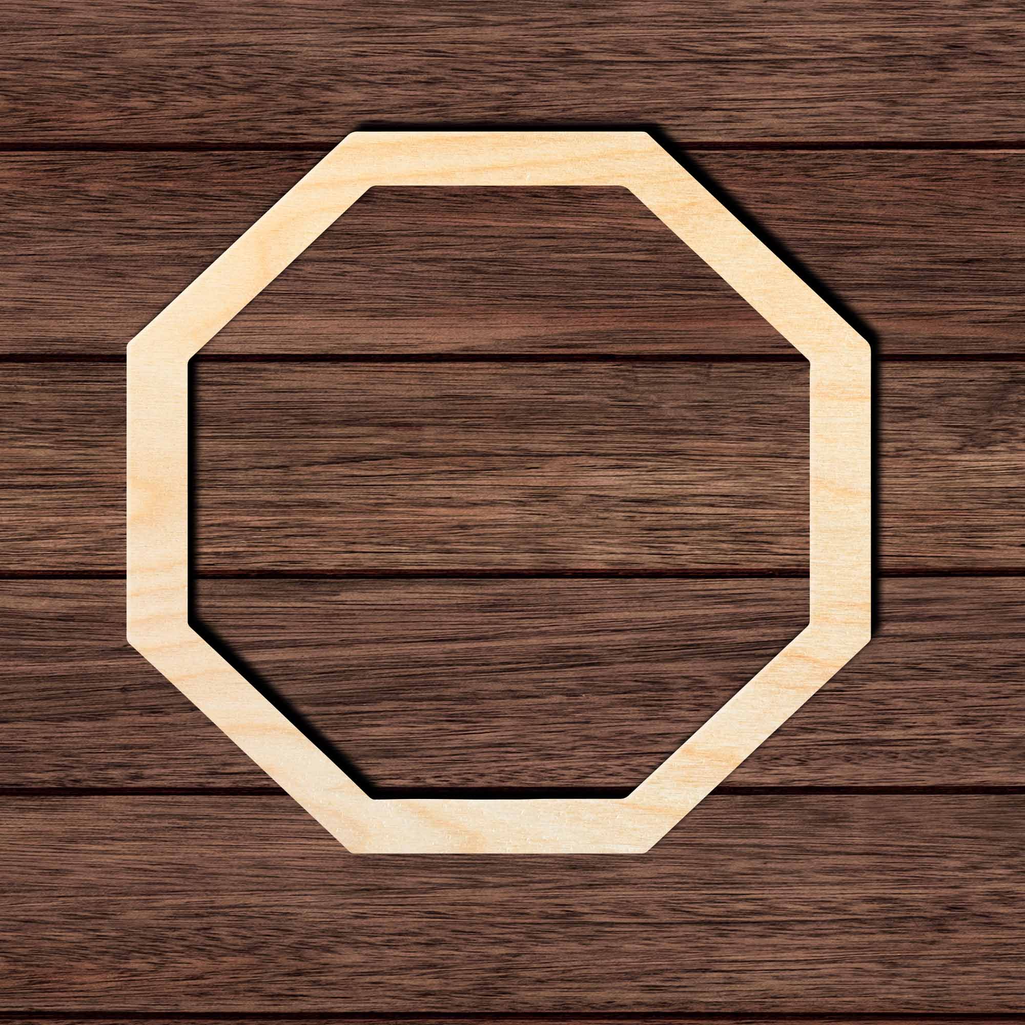 Octagon Outline Shape Cutout