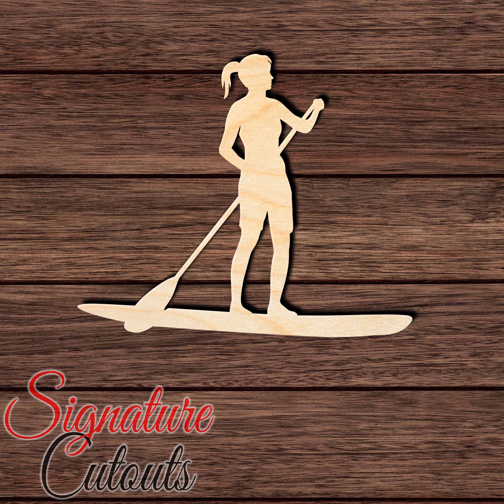 Paddle Board 002 Shape Cutout Craft Shapes & Bases Signature Cutouts 