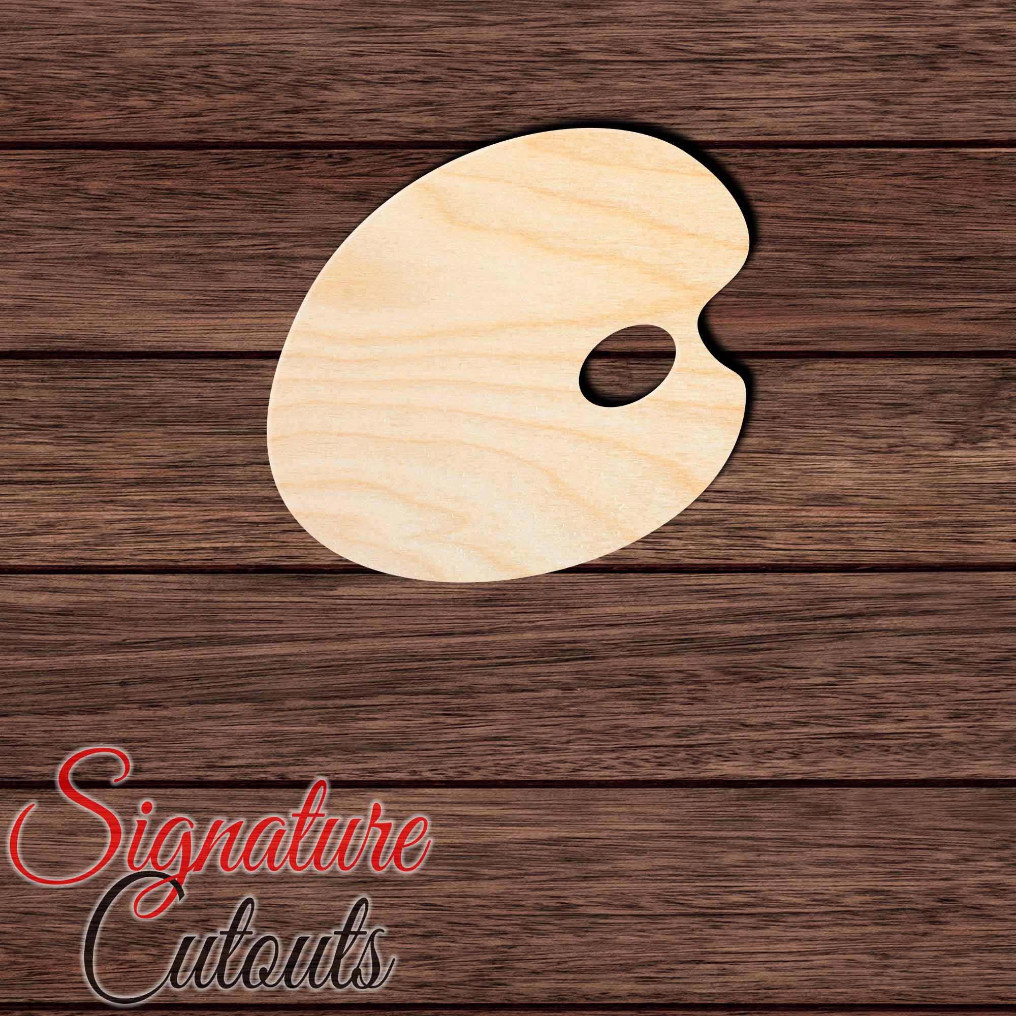 Artist Palette 001 Shape Cutout