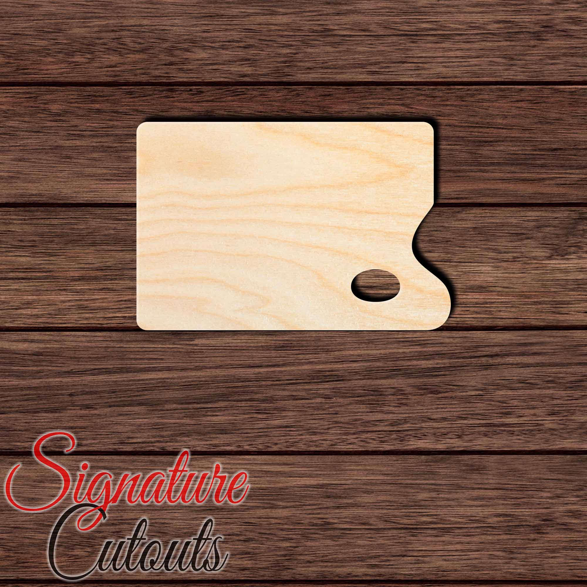 Artist Palette 002 Shape Cutout