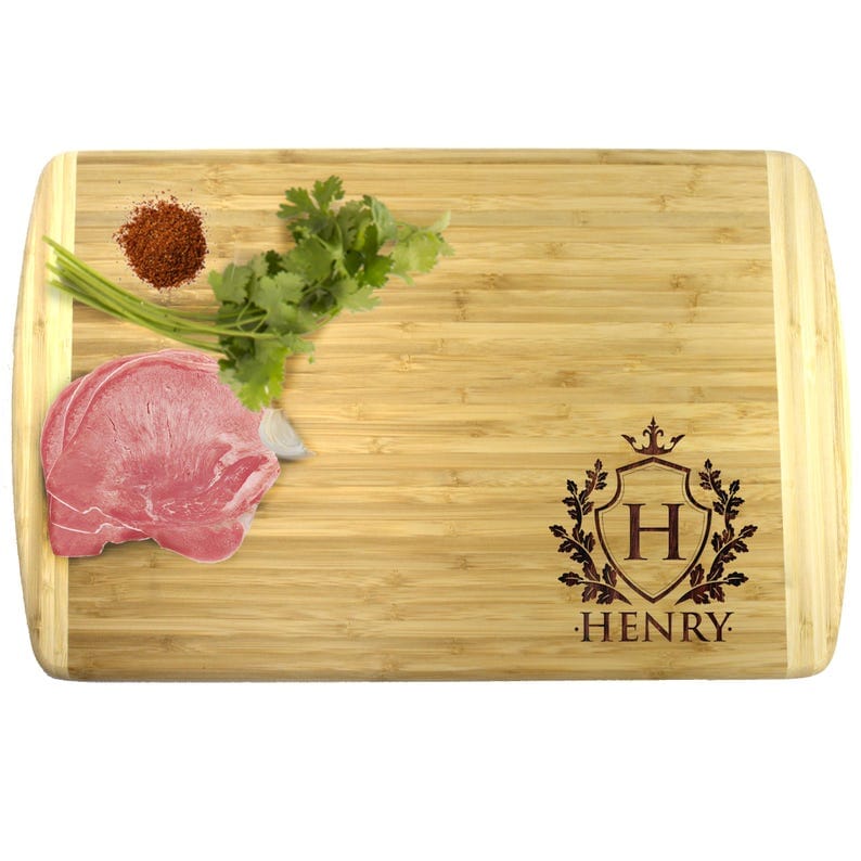 Personalized Bamboo Cutting Board, Large Cutting Board, Wedding Gift Cutting Board, Couple Cutting Board, Cutting Boards Handmade - Premium Signature Cutouts 