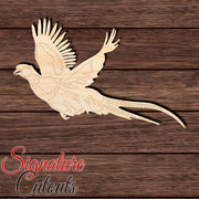 Pheasant 003 Paint by Line Shape Cutout in Wood Craft Shapes & Bases Signature Cutouts 