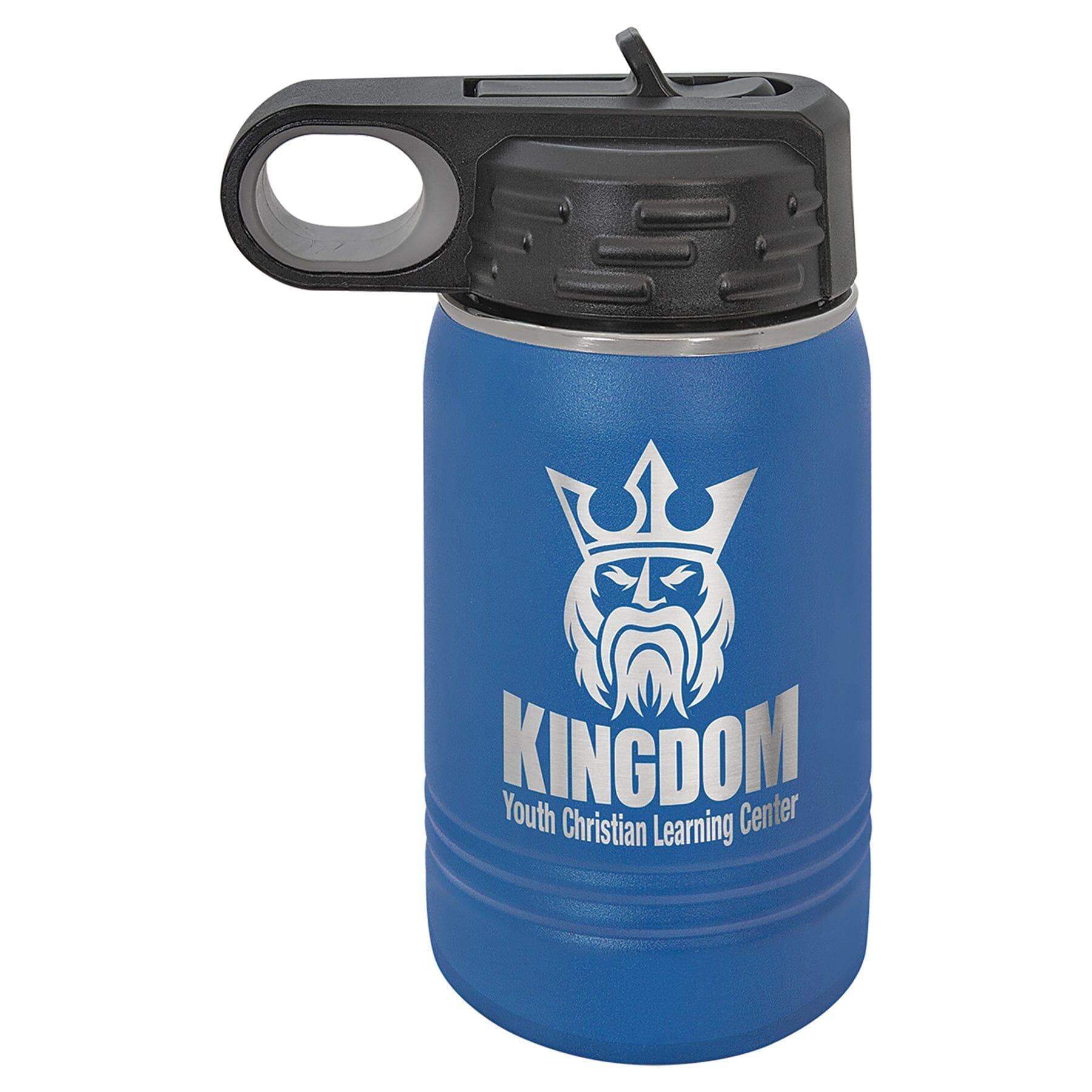 Polar Camel 12 oz. Stainless Steel Water Bottles Signature Cutouts Royal Blue 