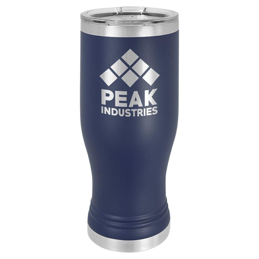 Polar Camel 20oz Stainless Steel Pilsner Travel Mugs Signature Cutouts Navy Blue Standard 