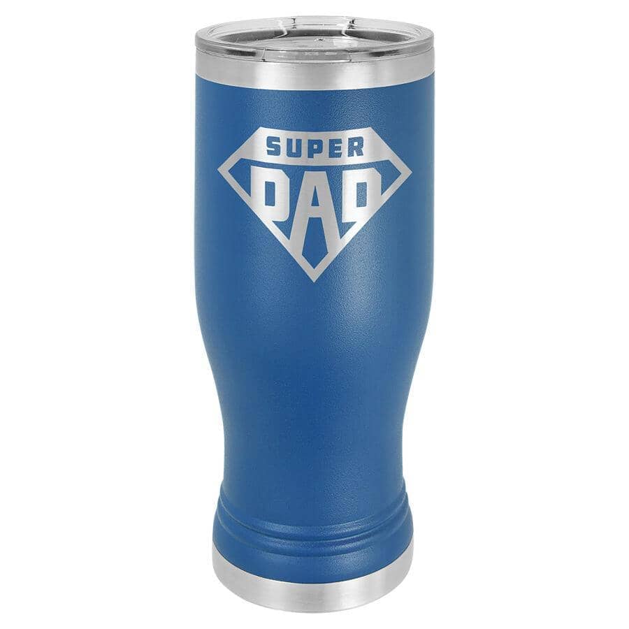 Polar Camel 20oz Stainless Steel Pilsner Travel Mugs Signature Cutouts Royal Blue Standard 
