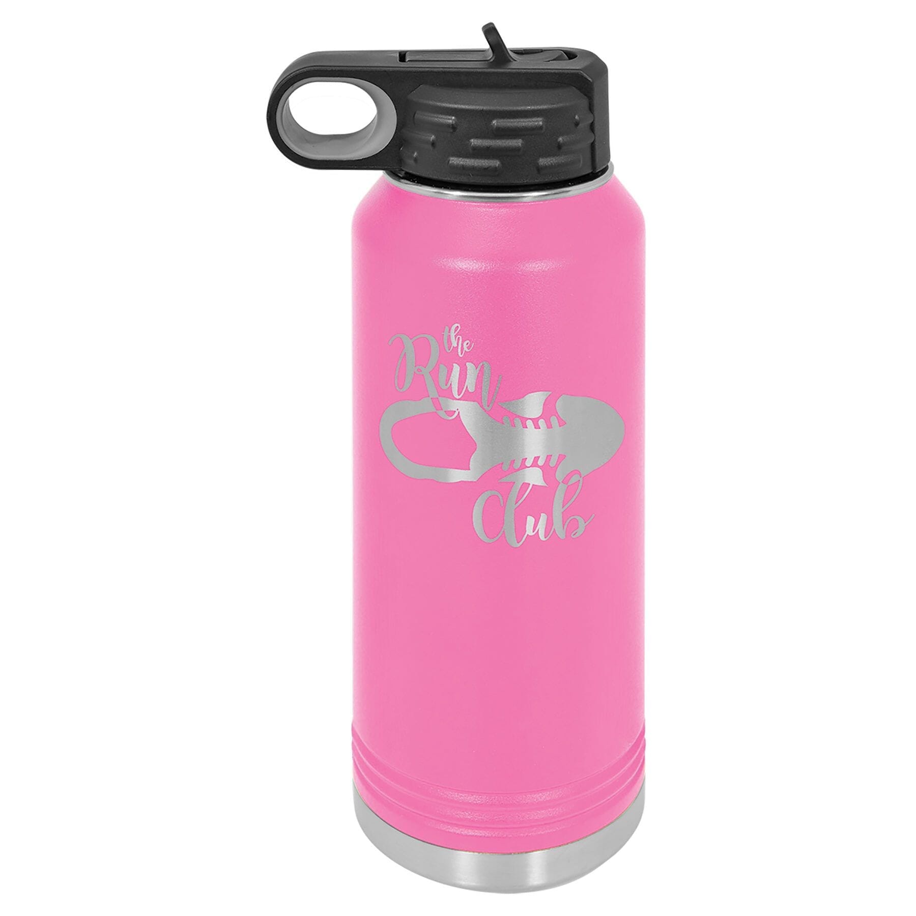 Polar Camel 32 oz. Stainless Steel Water Bottle Signature Cutouts Pink 
