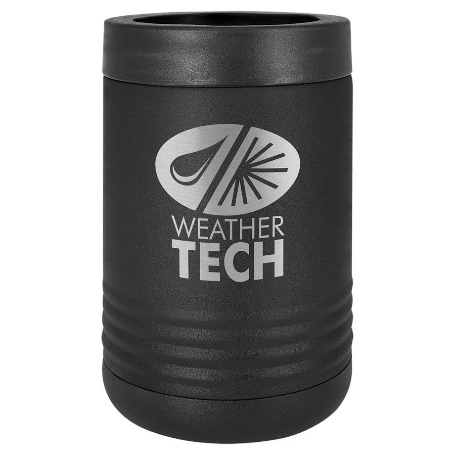 Polar Camel Stainless Steel Insulated Beverage/Can Holder Signature Cutouts Black 