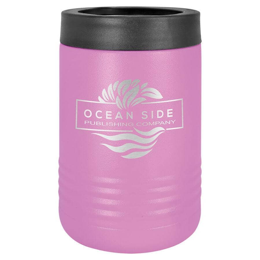 Polar Camel Stainless Steel Insulated Beverage/Can Holder Signature Cutouts Light Purple 