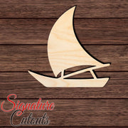 Polynesian-Style Outrigger Canoe 002 Shape Cutout Craft Shapes & Bases Signature Cutouts 