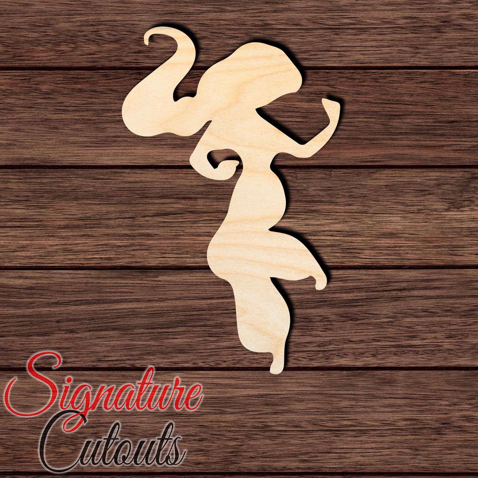 Princess 034 Shape Cutout in Wood Craft Shapes & Bases Signature Cutouts 